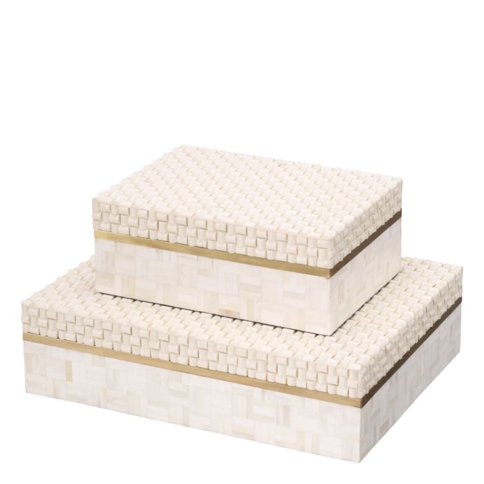 Boîte en résine crème | Eichholtz Seaside L