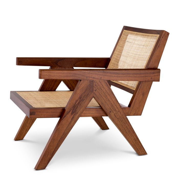 Fauteuil marron en rotin | Eichholtz Aristide