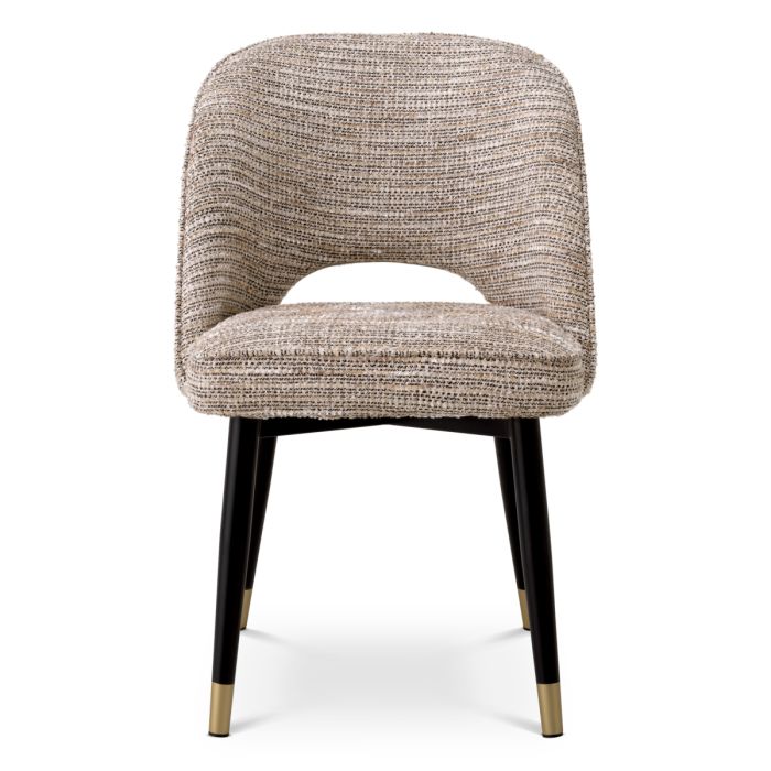 Chaise de salle à manger en tissu beige (lot de 2) | Eichholtz Cliff