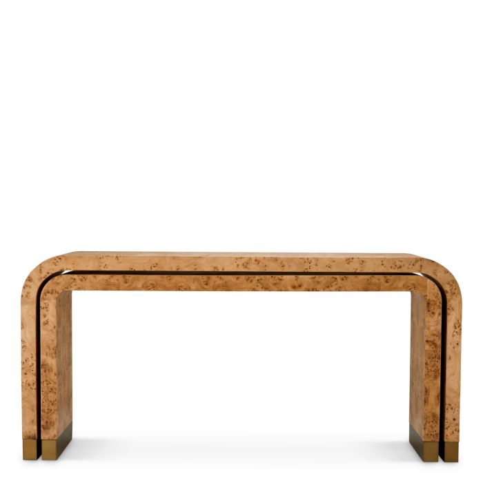 Console en bois brun (lot de 2) | Eichholtz Quinton