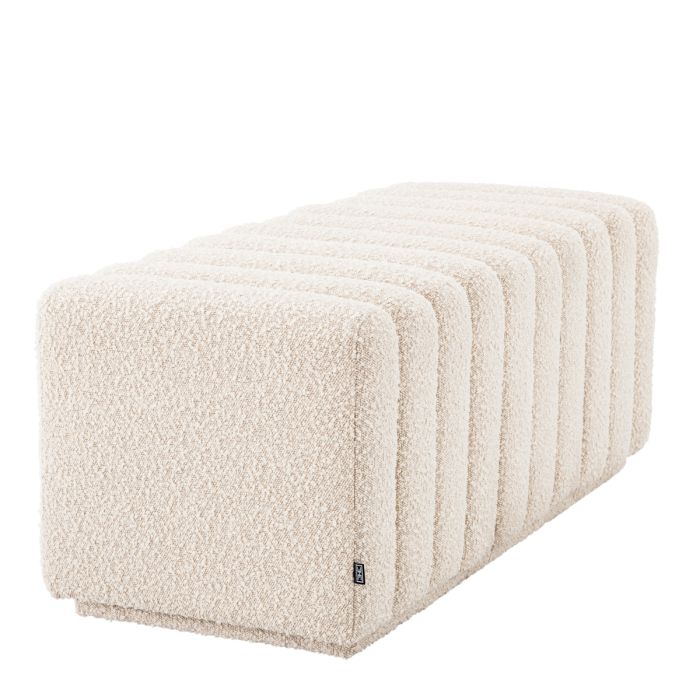 Banc bouclé crème | Eichholtz Bente