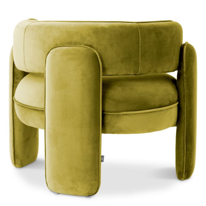 Fauteuil en velours vert | Eichholtz Chaplin
