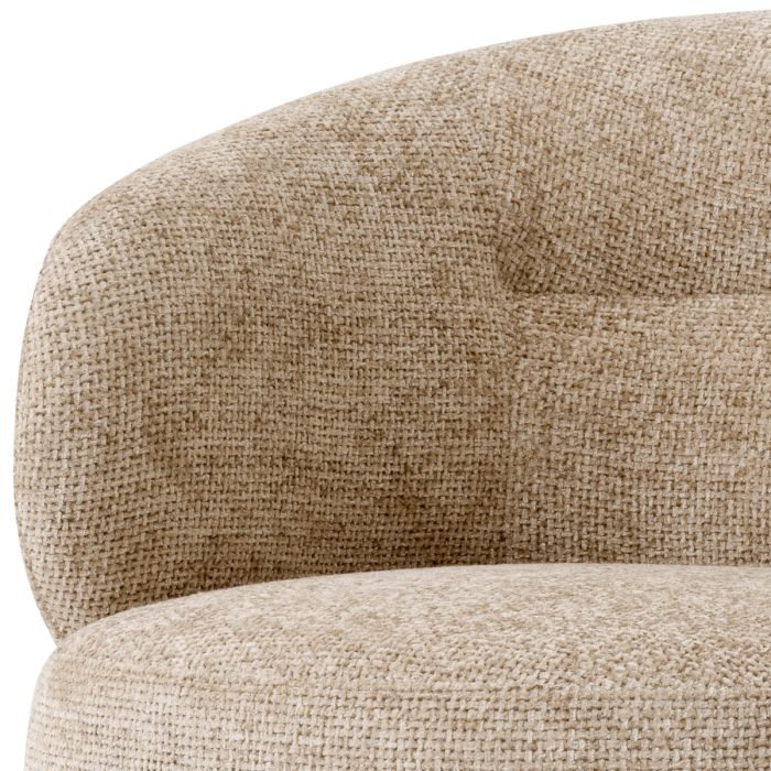 Fauteuil en tissu sable | Eichholtz Liberty