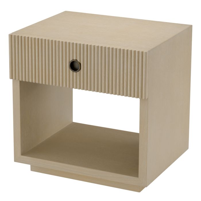 Table de chevet en chêne blanchi | Eichholtz Dimitrios