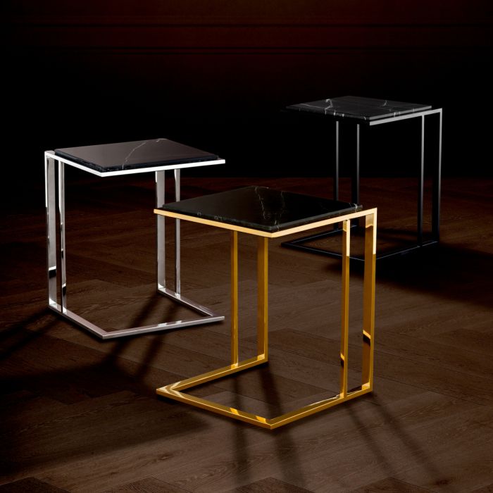 Table d'appoint en bronze et marbre noir | Eichholtz Cocktail