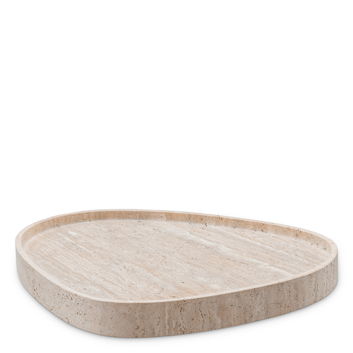 Plateau en travertin | Eichholtz Arman - vue d'ambiance | REMO-HOME