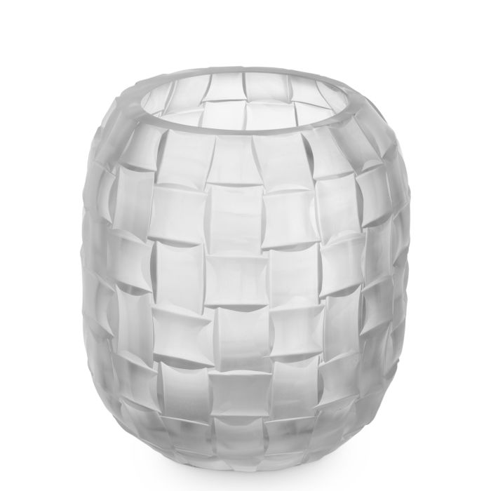 Vase en verre soufflé blanc | Eichholtz Varese S