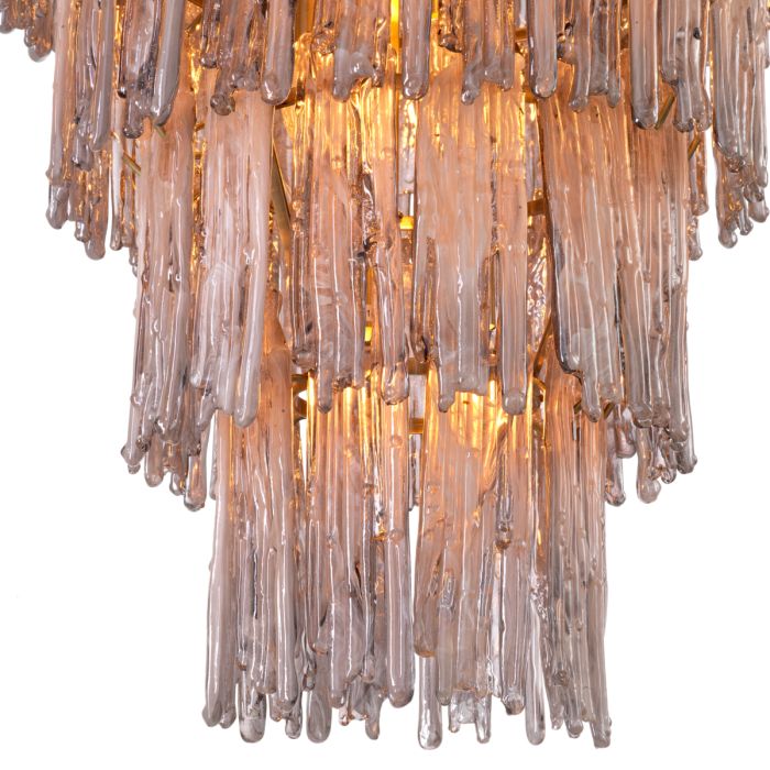 Lustre doré en verre fumé | Eichholtz Saint Roch L