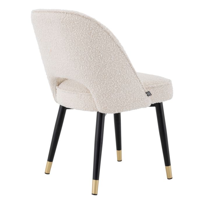 Chaise de salle à manger bouclé crème (lot de 2) | Eichholtz Cliff