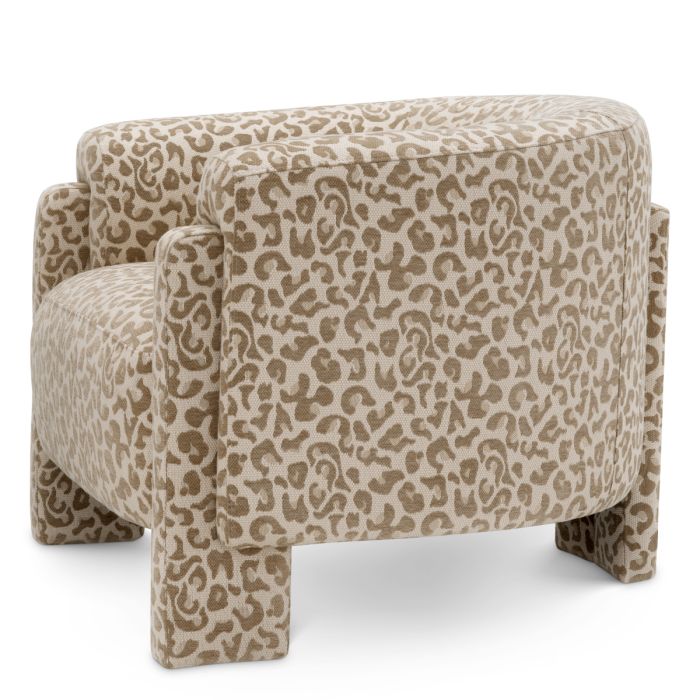 Fauteuil en tissu leopard | Eichholtz Hazelwood