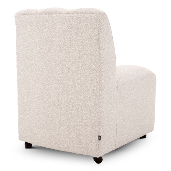 Chaise de salle à manger bouclé crème | Eichholtz Kelly