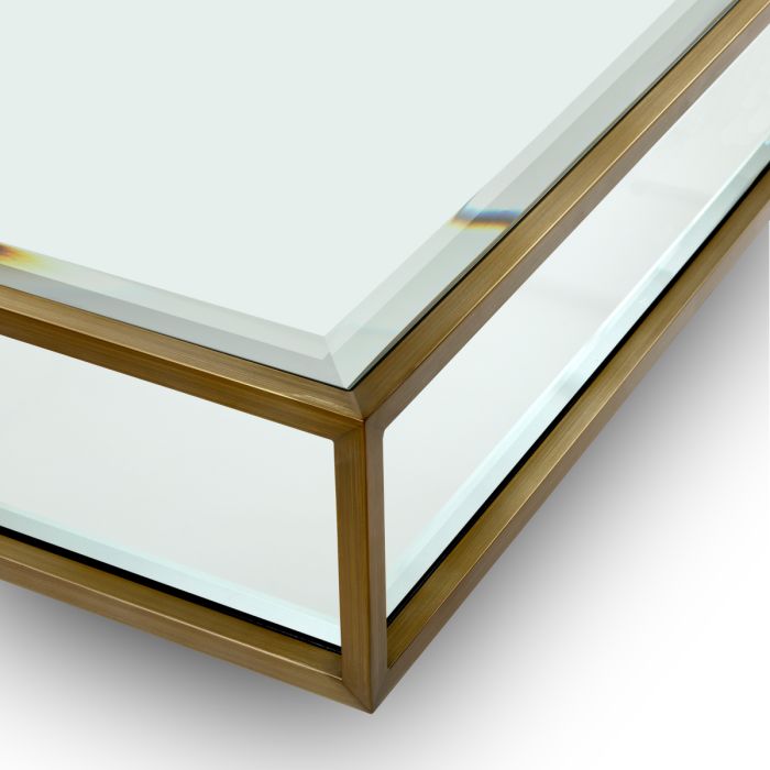 Table basse en laiton brossé | Eichholtz Tortona L