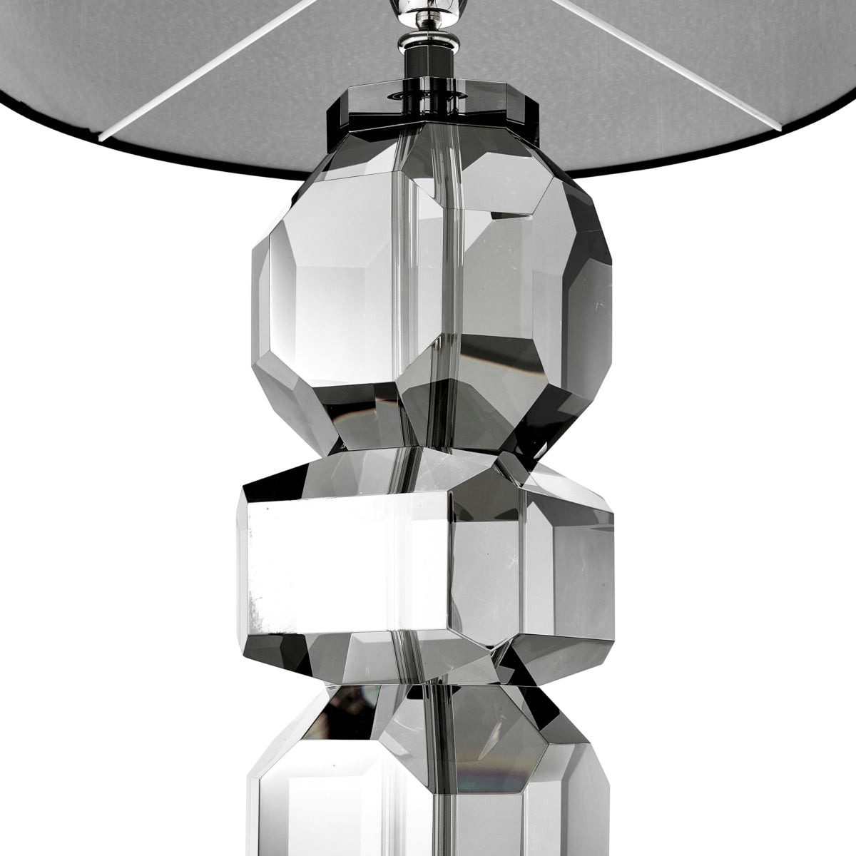 Lampe de table en cristal fumé avec abat-jour | Eichholtz Mornington - vue d'ambiance | REMO-HOME