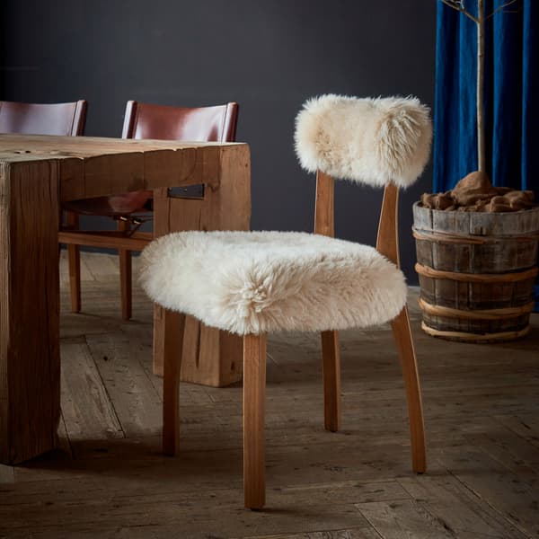 Chaise de salle à manger Cabin Neutral/White | Andrew Martin - vue de détail | REMO-HOME