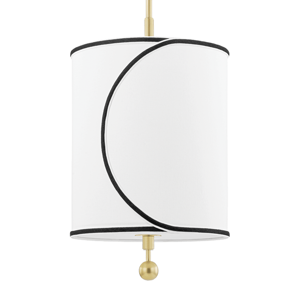 Plafonnier Zara Black/Brass/White | Andrew Martin - vue principale | REMO-HOME