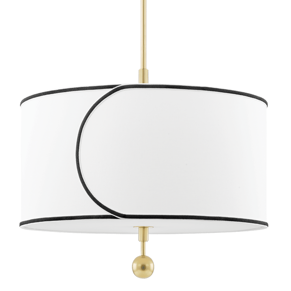 Plafonnier Zara Black/Brass/White | Andrew Martin - vue de détail | REMO-HOME