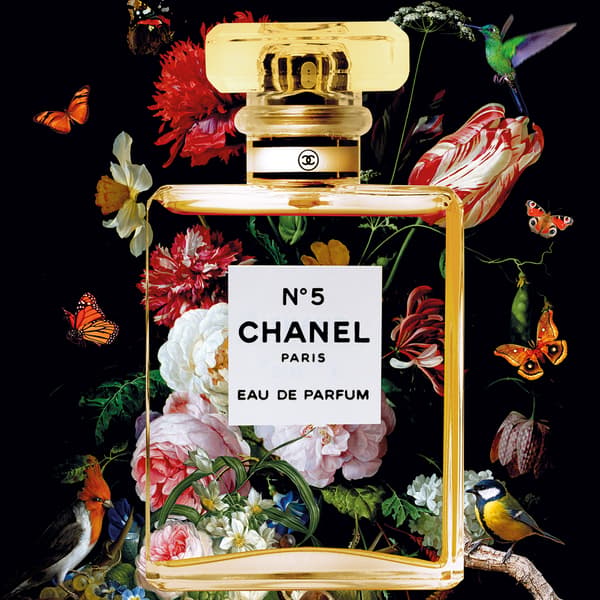 Œuvre d'art sur plexiglas Fleur De Chanel Part 1 | Andrew Martin - vue principale | REMO-HOME
