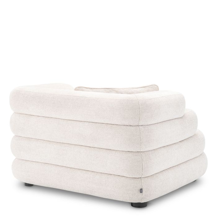 Fauteuil en tissu blanc cassé | Eichholtz Malaga