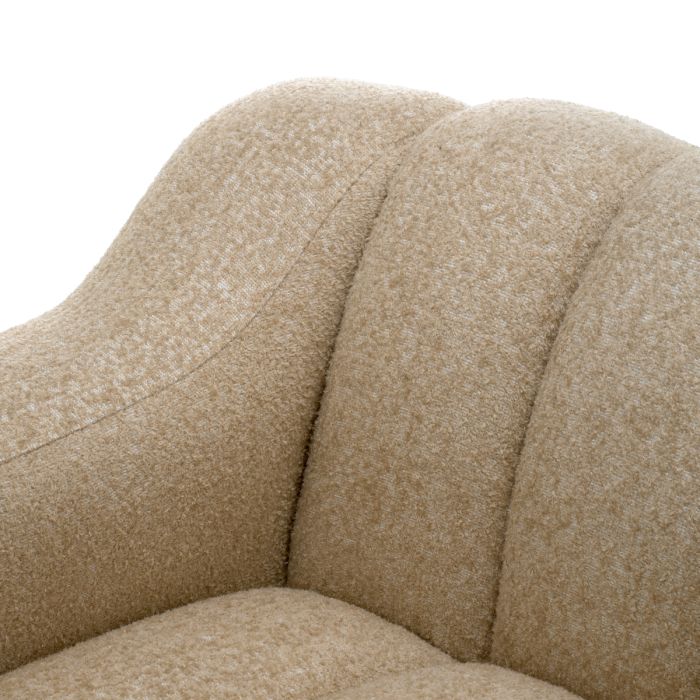 Fauteuil en tissu sable | Eichholtz Kelly