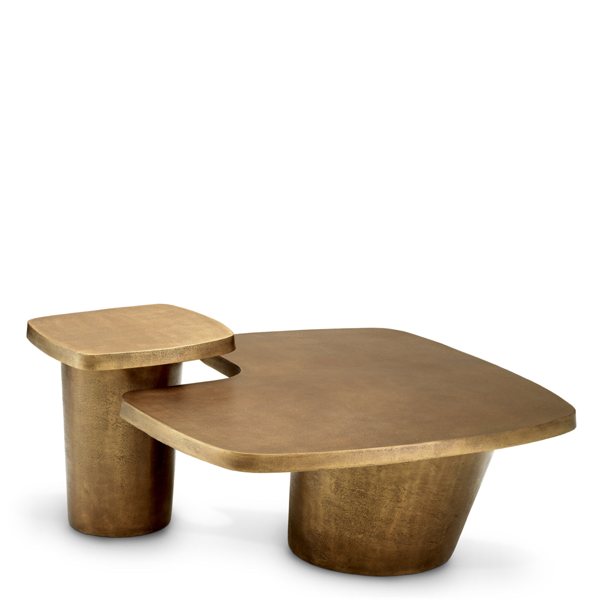 Table basse en laiton vintage set de 2 | Eichholtz Pierro - vue d'ambiance | REMO-HOME
