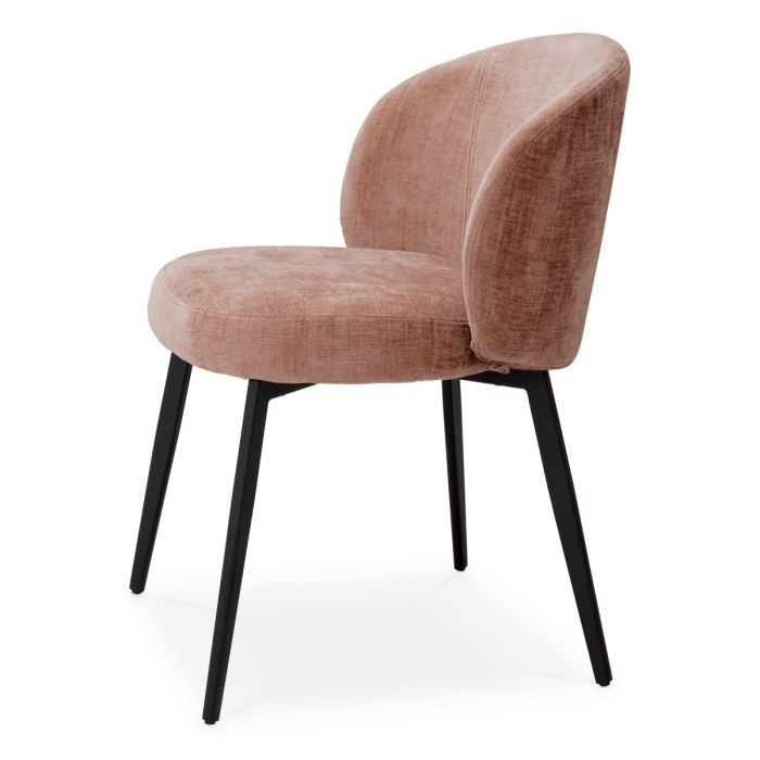 Chaise de salle à manger en tissu rose (lot de 2) | Eichholtz Lloyd