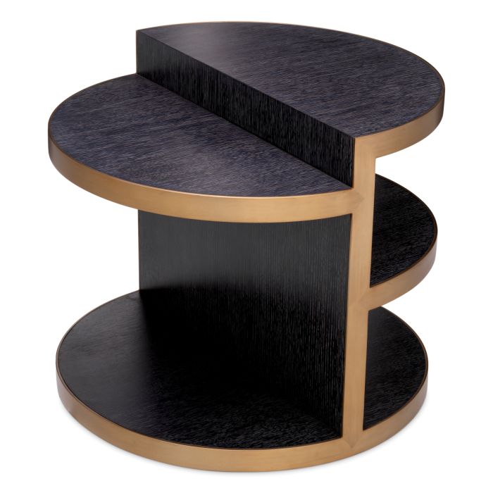 Table d'appoint en chêne anthracite | Eichholtz Nilo