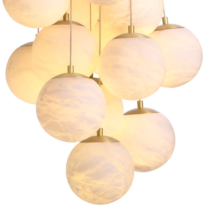 Lustre doré en albâtre | Eichholtz Sphinx L