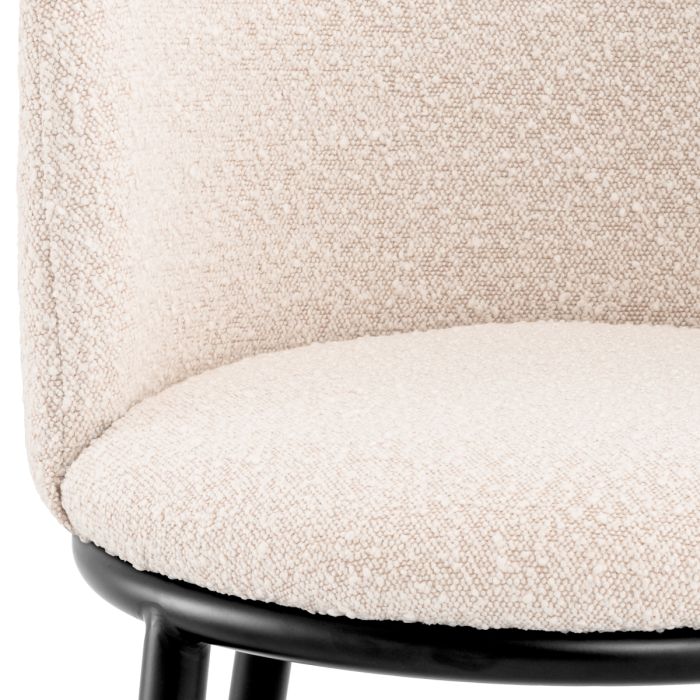 Chaise de salle à manger bouclé crème (lot de 2) | Eichholtz Filmore