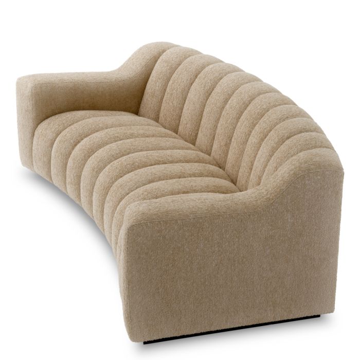 Canapé 2-3 places en tissu sable | Eichholtz Kelly S