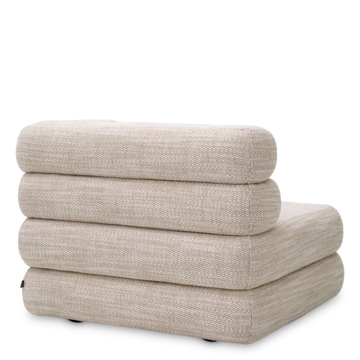 Module d'angle droit modulable en tissu sable | Eichholtz Malaga