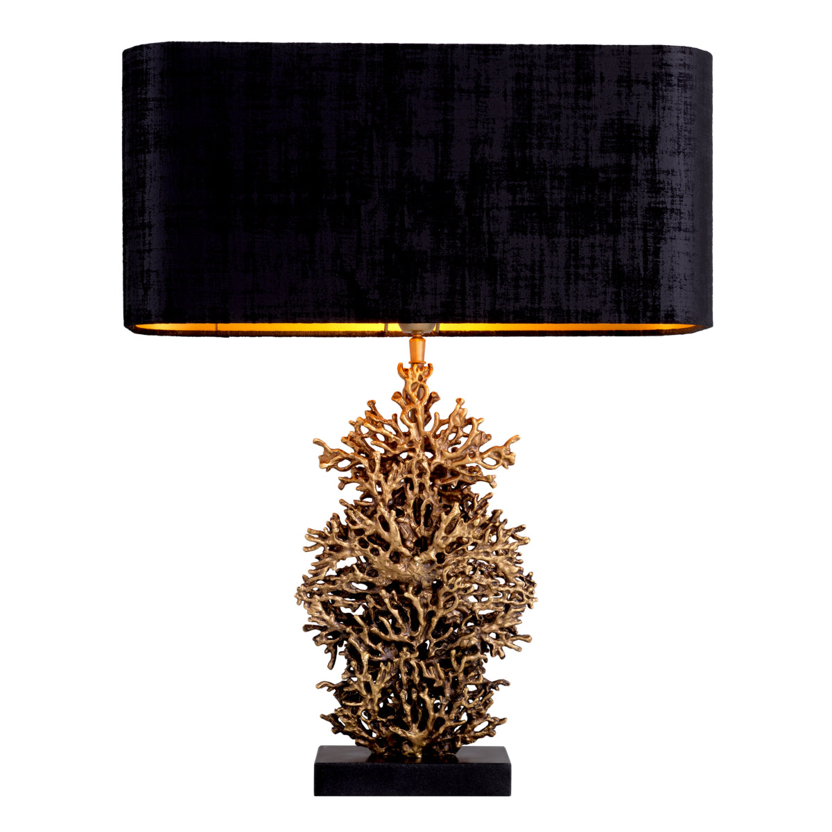 Lampe de table en laiton vintage avec abat-jour | Eichholtz Corallo - vue d'ambiance | REMO-HOME