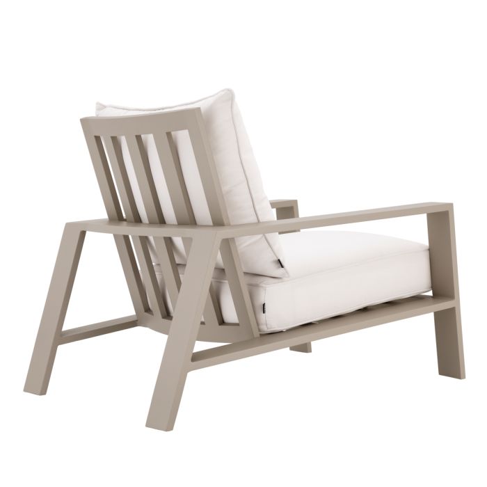 Fauteuil d'extérieur en métal sable | Eichholtz Belle Vue