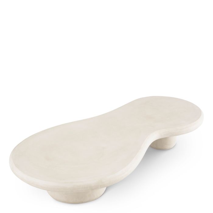 Table basse extérieur en béton crème | Eichholtz Erato