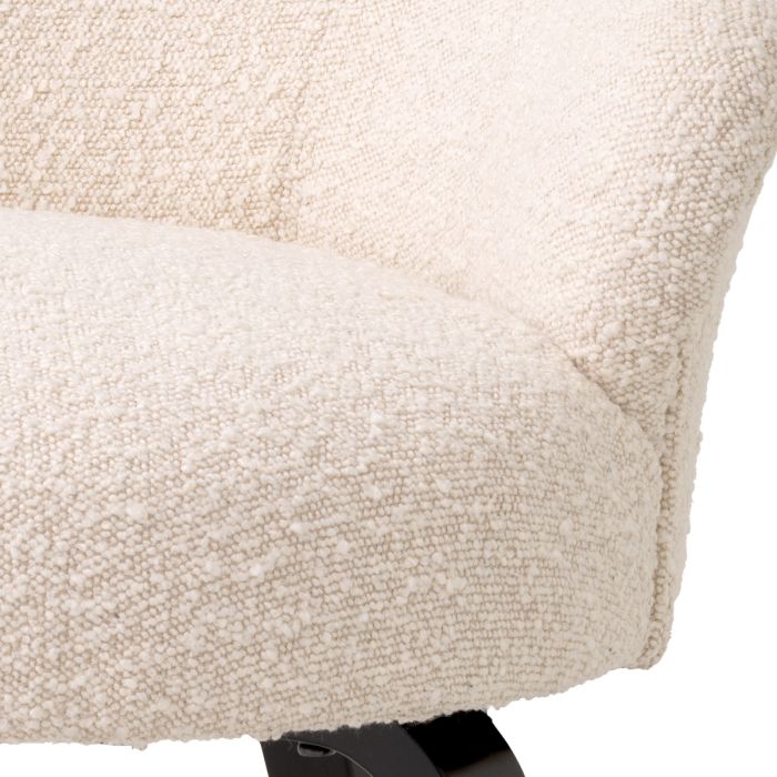 Chaise de salle à manger bouclé crème | Eichholtz Moretti