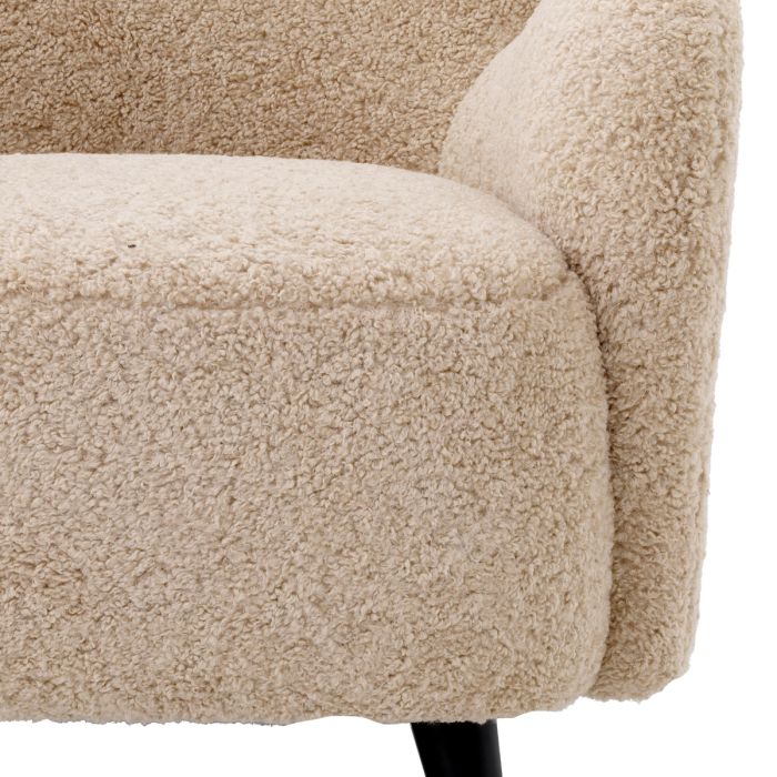 Fauteuil molletonné sable | Eichholtz Svante S