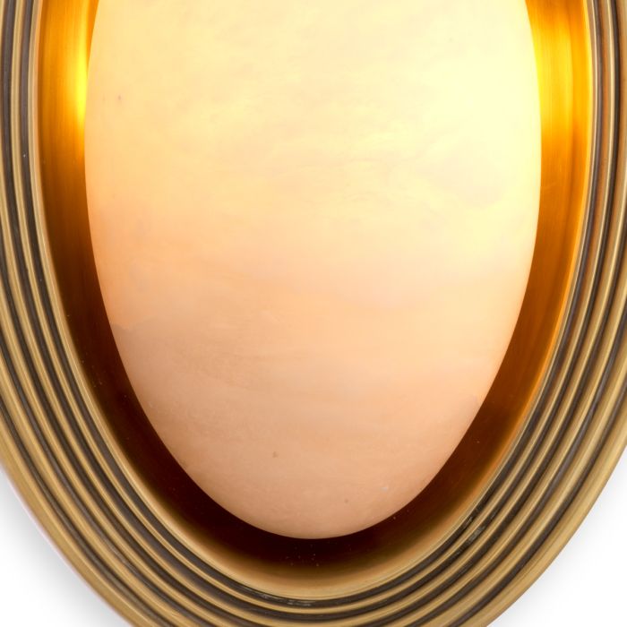 Applique murale dorée en albâtre | Eichholtz Savono