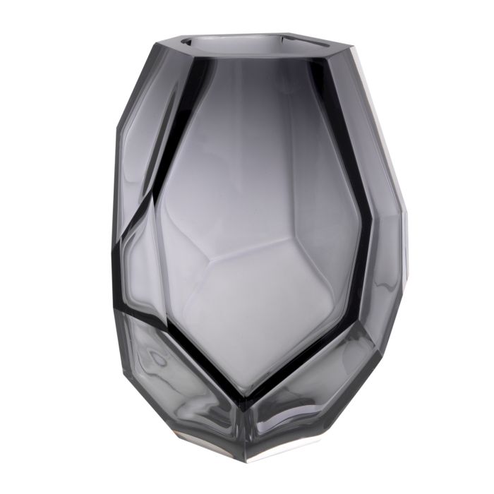 Vase en verre soufflé gris | Eichholtz Martina