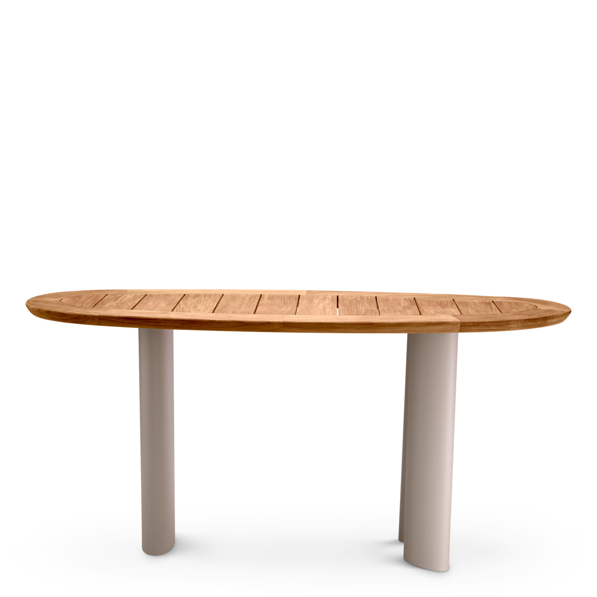 Table console extérieure en teck naturel | Eichholtz Free Form - vue d'ambiance | REMO-HOME