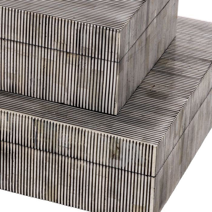 Boîte en marqueterie d'os gris | Eichholtz Lucille S