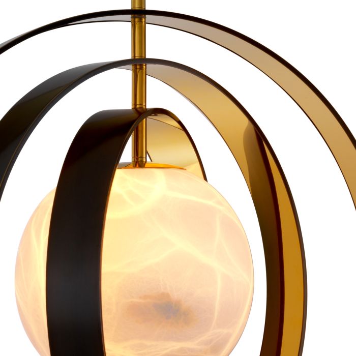 Lustre en bronze et en albâtre | Eichholtz Pearl
