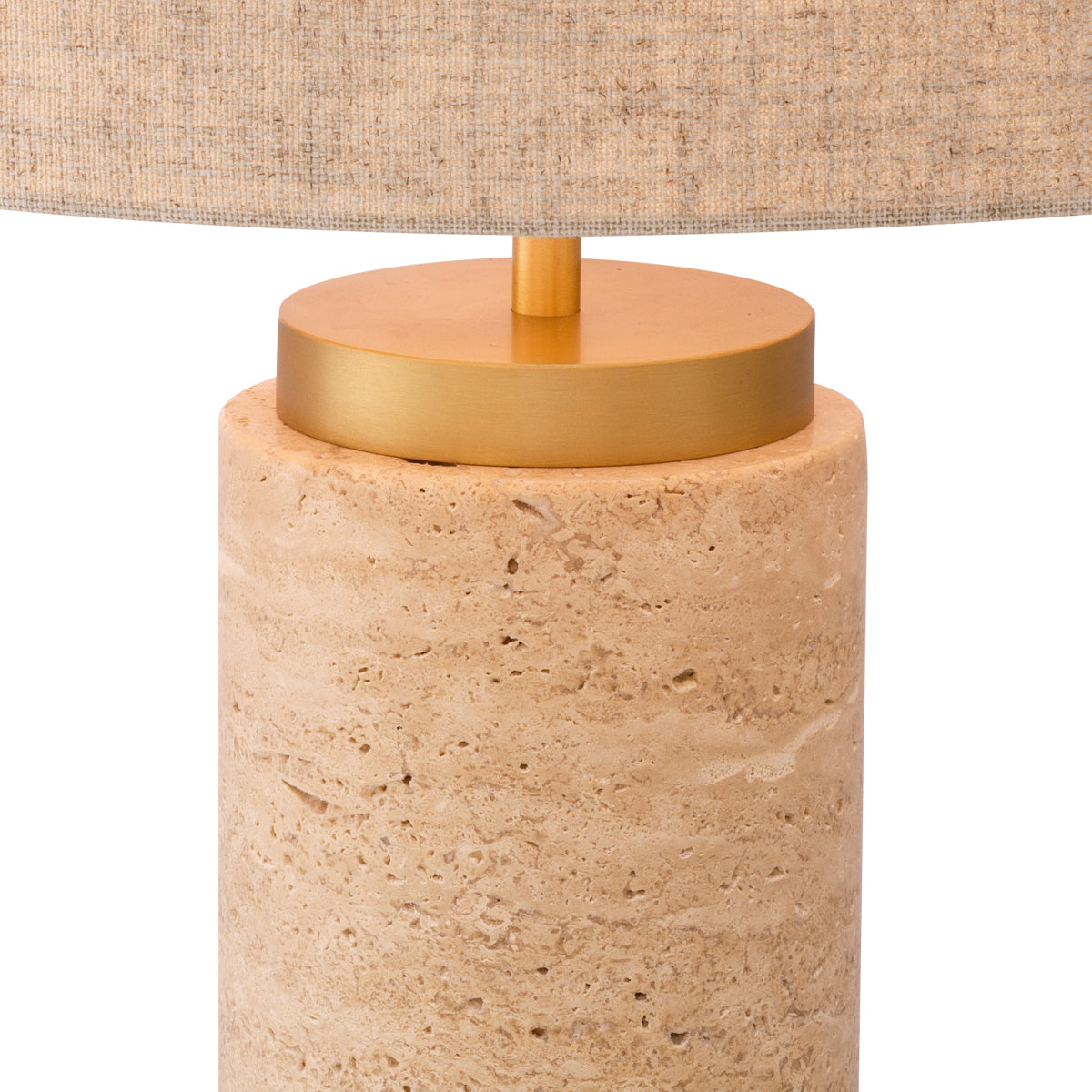 Lampe de table en travertin avec abat-jour | Eichholtz Lxry. - vue d'ambiance | REMO-HOME