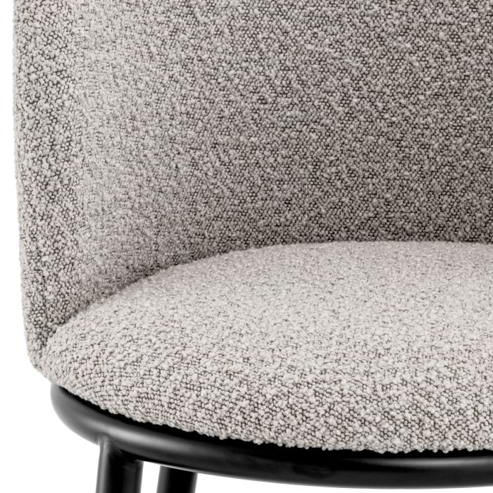Chaise de salle à manger bouclé gris (lot de 2) | Eichholtz Filmore