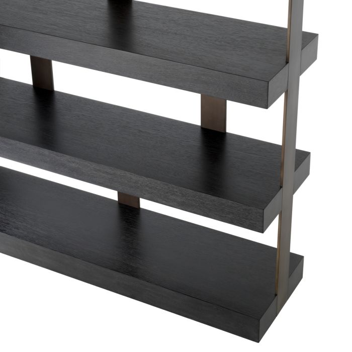 Bibliothèque en chêne gris anthracite | Eichholtz Dalmar