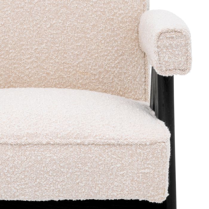Chaise de salle à manger bouclé crème | Eichholtz Greta