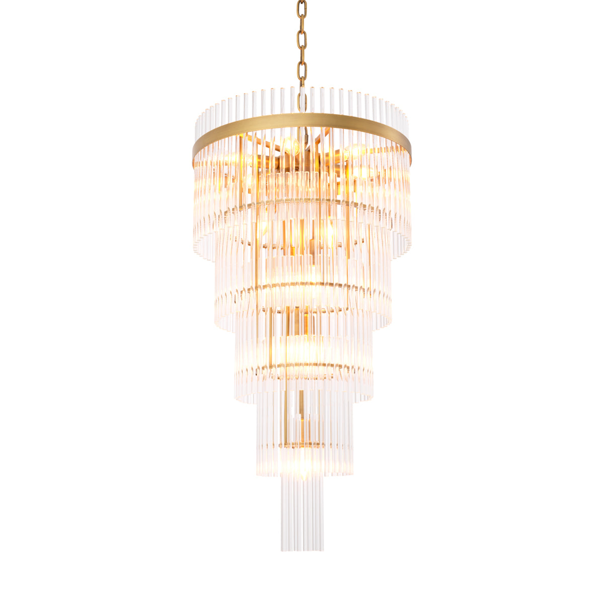 Chandelier en laiton antique | Eichholtz Yara L - vue d'ambiance | REMO-HOME