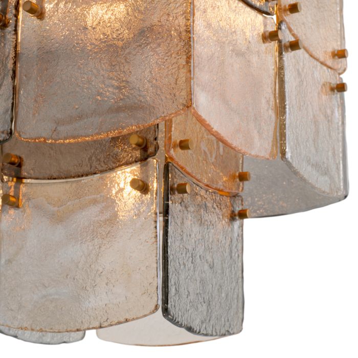 Lustre en laiton et verre soufflé | Eichholtz Laurent