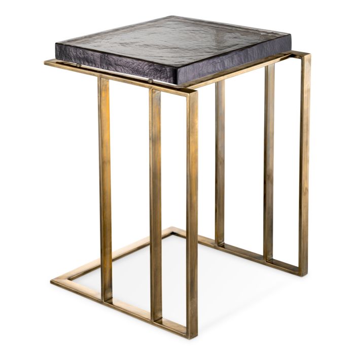 Table d'appoint dorée en verre soufflé | Eichholtz Crescent