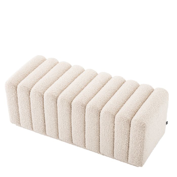 Banc bouclé crème | Eichholtz Bente