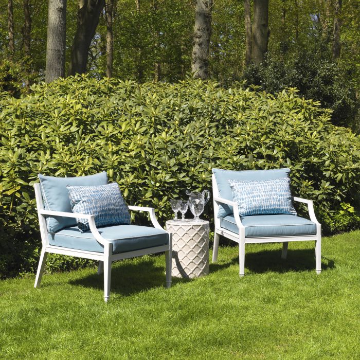 Fauteuil d'extérieur noir et blanc | Eichholtz Bella Vista