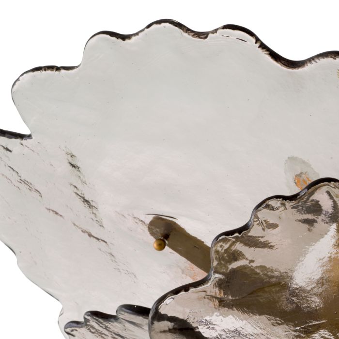 Lustre doré en verre fumé | Eichholtz Florina